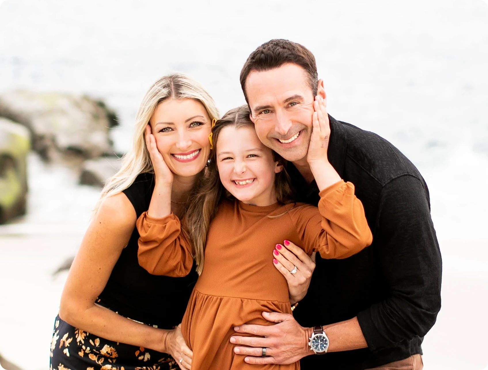 Chris Haas with family